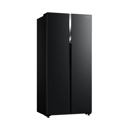 Cookology CSBS460BK 177.5cm Freestanding American Side-by-Side Fridge Freezer in Black