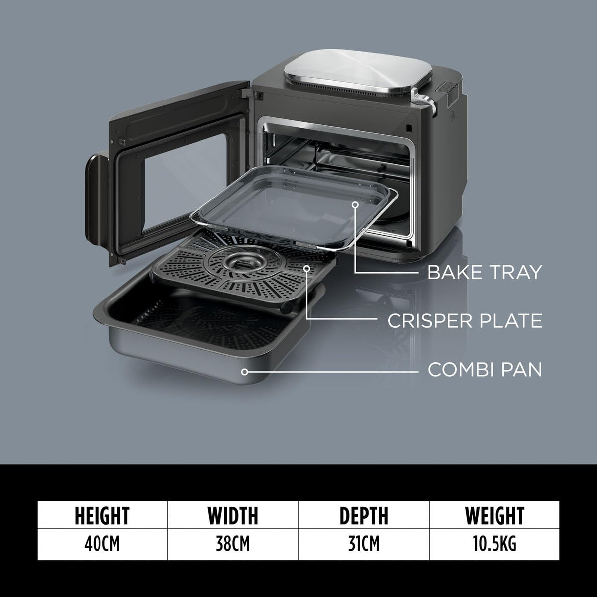 Ninja Combi 12-In-1 Multi-Cooker, Oven & Air Fryer, 12 Cooking Functions, Make 15 Minute