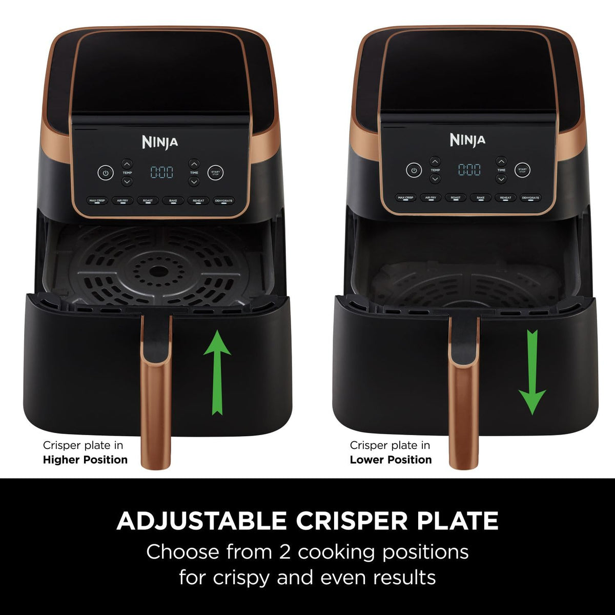 Ninja Air Fryer MAX PRO, 6.2L, Uses No Oil, Large Square Single Drawer, Roast, Bake, Air Fry