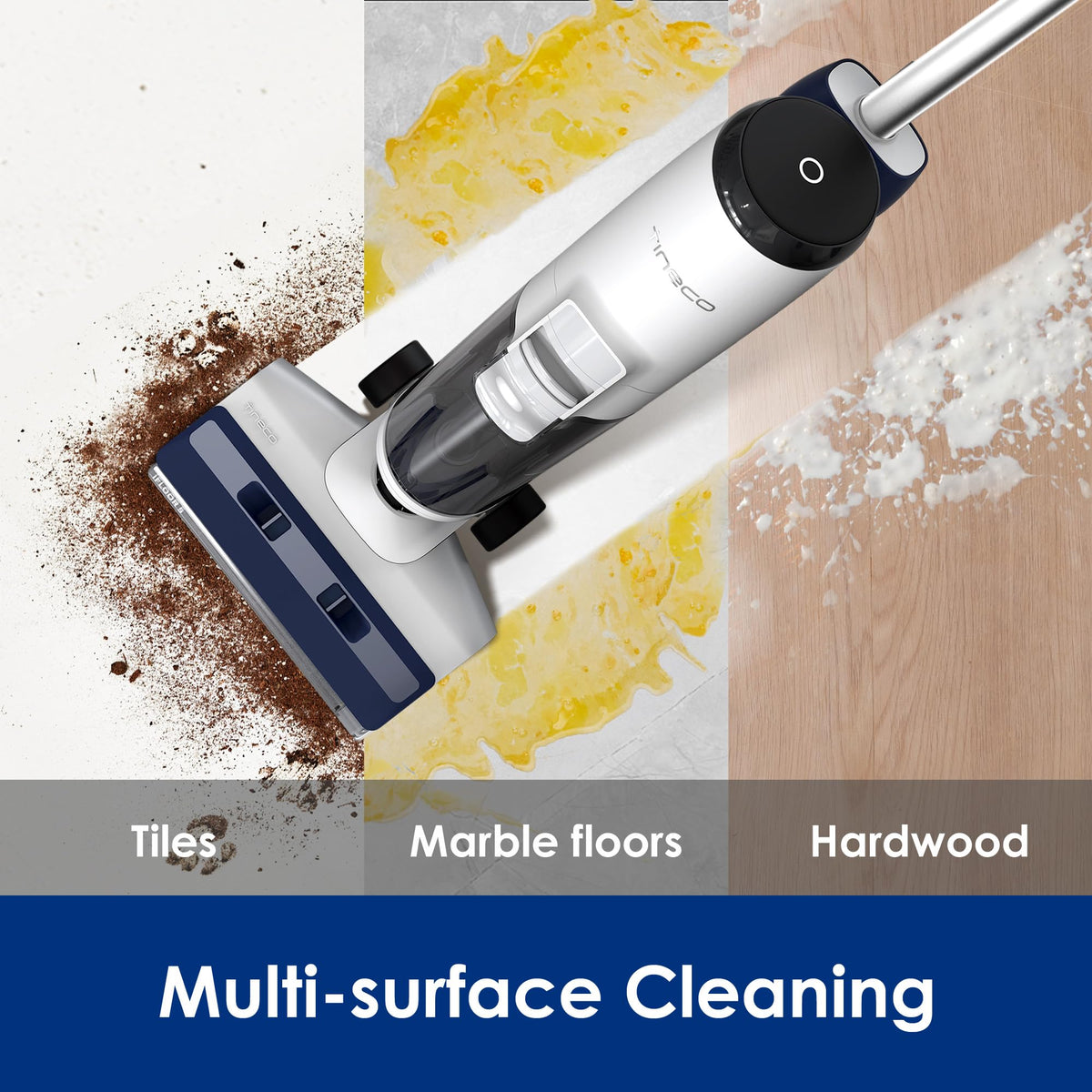 Tineco iFLOOR 5 Breeze Complete Wet Dry Vacuum Cordless Floor Washer, One-Step Cleaning for Hard Floors
